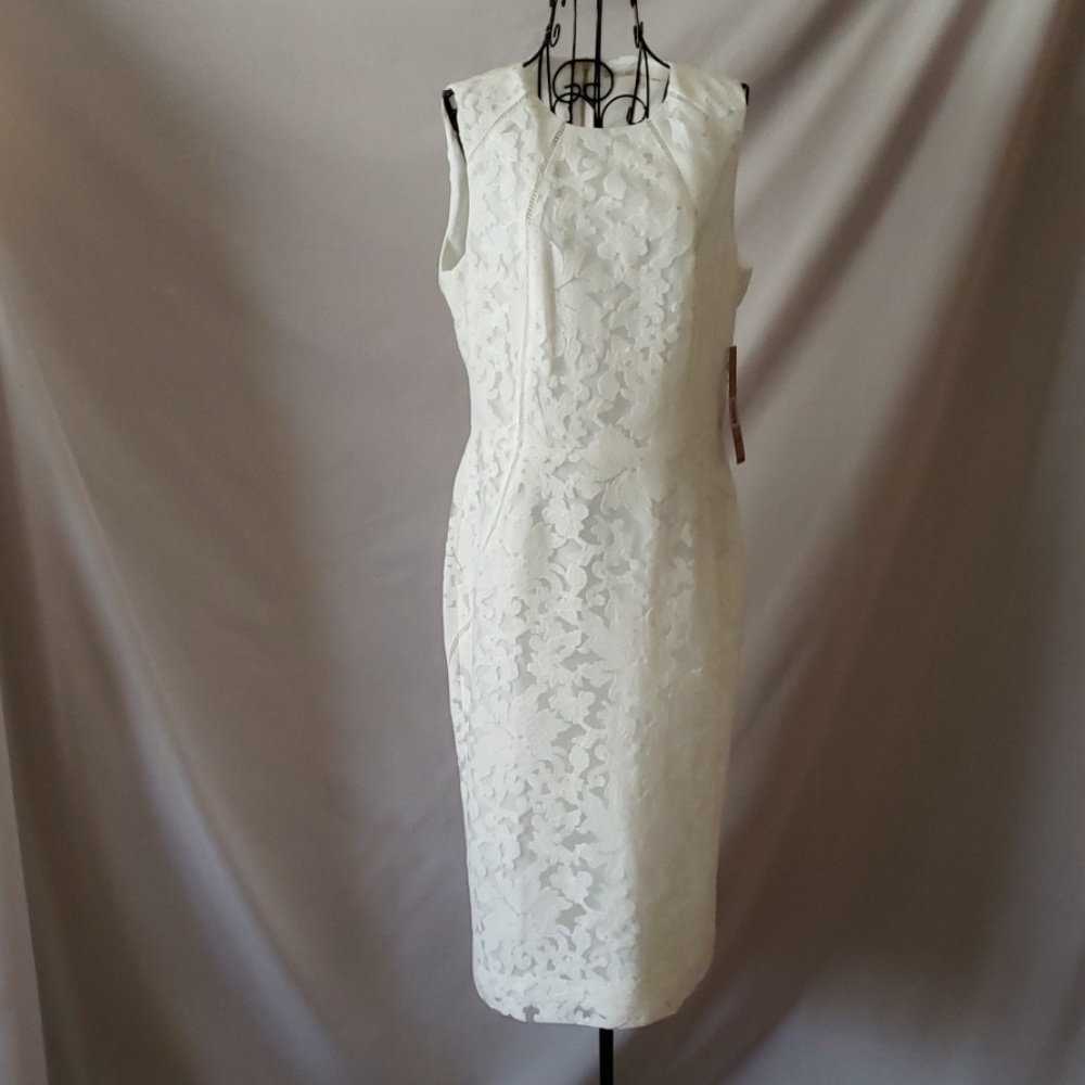 New Rachel Roy - White Midi Lace Dress